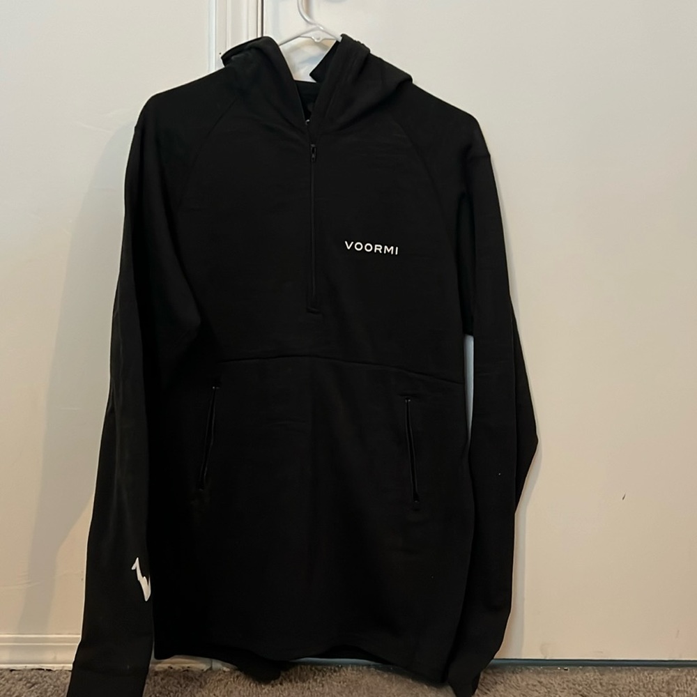 Voormi 3/4 zip hoodie. Kangaroo zip pockets. Men’s Large. Waterproof. Never worn